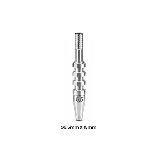 Dentaltech Open Tray Impression Coping ∅5.5mm X 15mm - Dentium Superline / Dio/ Megagen / Dentis/ CoWellMedi Implant Compatible