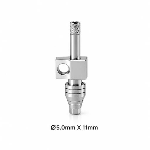 Dentaltech Open Tray Impression Coping Regular ?5.0mm X 11mm - Osstem | Dentium | DIO | Cowellmedi | Neobiotech | Dentis Implant Compatible