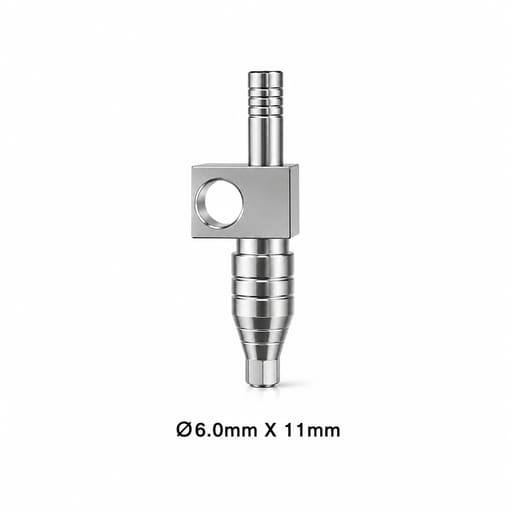 Dentaltech Open Tray Impression Coping Regular ?6.0mm X 11mm - Osstem | Dentium | DIO | Cowellmedi | Neobiotech | Dentis Implant Compatible