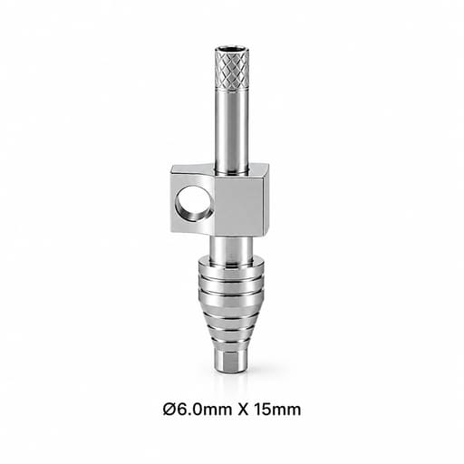 Dentaltech Open Tray Impression Coping Regular ?6.0mm X 15mm - Osstem | Dentium | DIO | Cowellmedi | Neobiotech | Dentis Implant Compatible