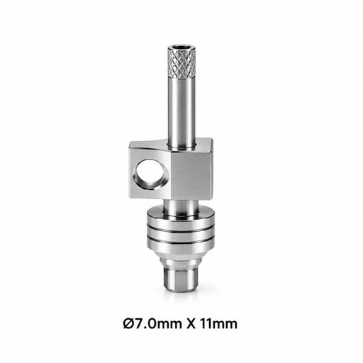 Dentaltech Open Tray Impression Coping Regular ?7.0mm X 11mm - Osstem | Dentium | DIO | Cowellmedi | Neobiotech | Dentis Implant Compatible