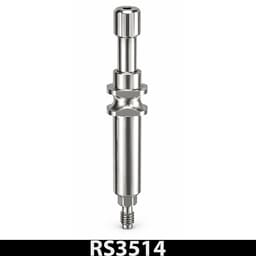 Dentaltech Open Tray Impression Coping RS ∅3.5mm X 14mm - Adin | Noris | MIS | AB Dental Implant Compatible (RS3514)