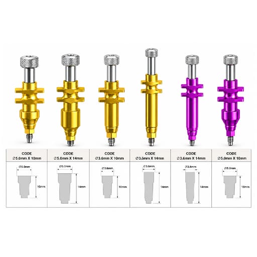 Dentaltech Open Tray Impression Copings - Nobel Biocare Implant Compatible