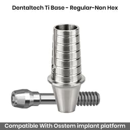 Dentaltech Osstem Compatible Ti Base - Regular-Non Hex - 3