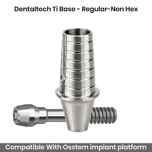 Dentaltech Osstem Compatible Ti Base - Regular-Non Hex