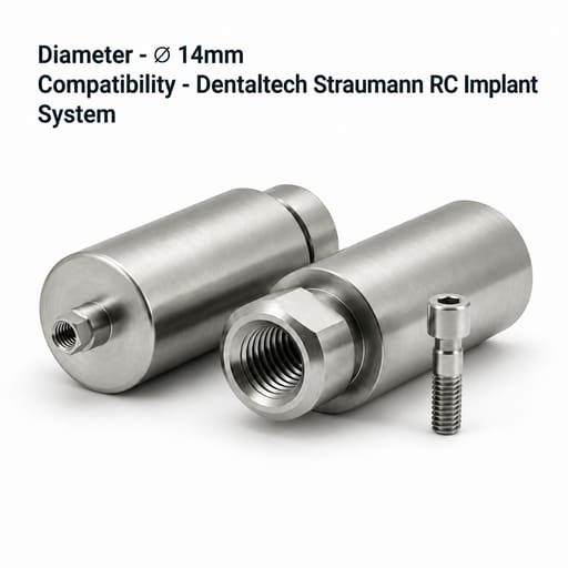 Dentaltech Premill Abutment Blank ∅14.0mm - Straumann RC Implant Compatible