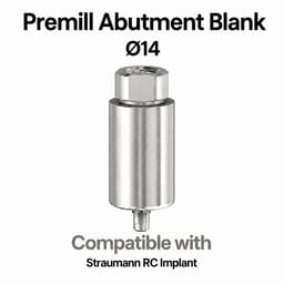 Dentaltech Premill Abutment Blank ∅14.0mm - Straumann RC Implant Compatible
