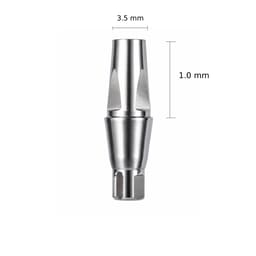 Dentaltech Straight Abutment ∅3.5mm X G/H1.0mm - Straumann NC Implant Compatible