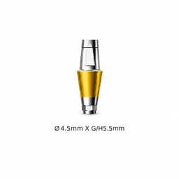 Dentaltech Straight Abutment ?4.5mm X G/H5.5mm - Dentium Superline / Dio/ Megagen / Dentis/ CoWellMedi Implant Compatible
