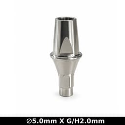 Dentaltech Straight Abutment ?5.0mm X G/H2.0mm - Straumann RC Implant Compatible