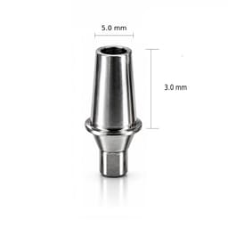 Dentaltech Straight Abutment ∅5.0mm X G/H3.0mm - Straumann NC Implant Compatible