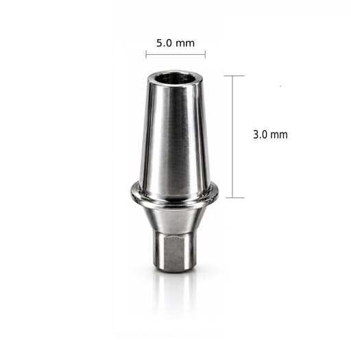 Dentaltech Straight Abutment ∅5.0mm X G/H3.0mm - Straumann NC Implant Compatible