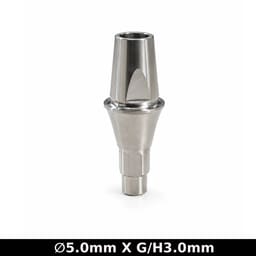 Dentaltech Straight Abutment ?5.0mm X G/H3.0mm - Straumann RC Implant Compatible