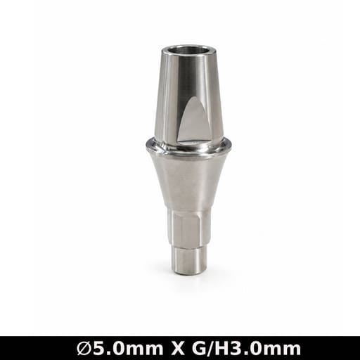 Dentaltech Straight Abutment ?5.0mm X G/H3.0mm - Straumann RC Implant Compatible