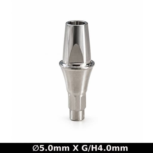 Dentaltech Straight Abutment ?5.0mm X G/H4.0mm - Straumann RC Implant Compatible