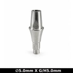 Dentaltech Straight Abutment ?5.0mm X G/H5.0mm - Straumann RC Implant Compatible