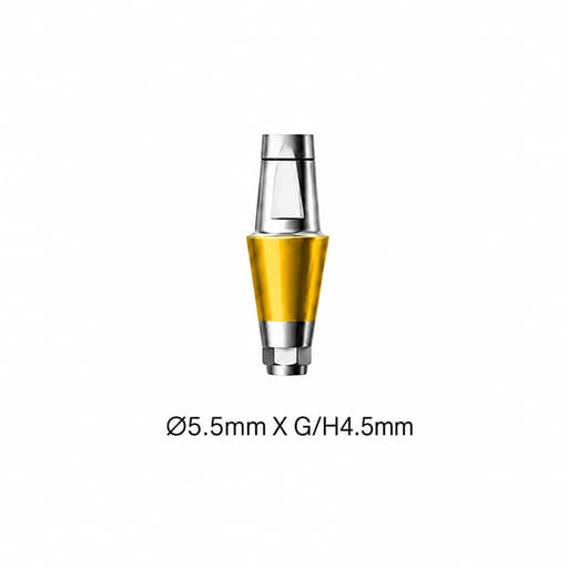 Dentaltech Straight Abutment ?5.5mm X G/H4.5mm - Dentium Superline / Dio/ Megagen / Dentis/ CoWellMedi Implant Compatible