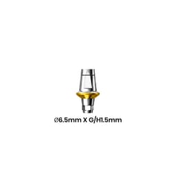 Dentaltech Straight Abutment ∅6.5mm X G/H1.5mm - Dentium Superline / Dio/ Megagen / Dentis/ CoWellMedi Implant Compatible