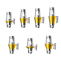 Dentaltech Straight Abutments - Dentium Superline / Dio/ Megagen / Dentis/ CoWellMedi Implant Compatible - 3