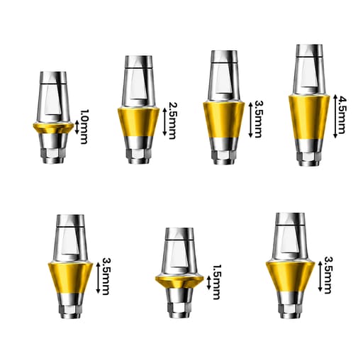 Dentaltech Straight Abutments - Dentium Superline / Dio/ Megagen / Dentis/ CoWellMedi Implant Compatible