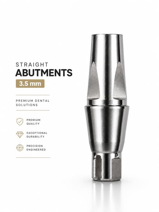 Dentaltech Straight Abutments - Straumann NC Implant Compatible