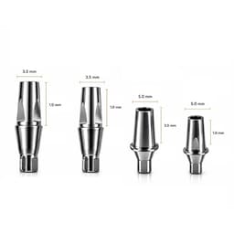 Dentaltech Straight Abutments - Straumann NC Implant Compatible - 9