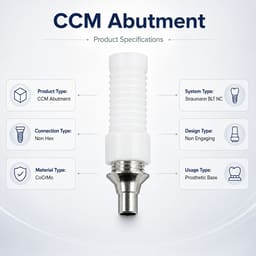 Dentaltech Straumann BLT NC Compatible Non-Hex CCM Castable Abutment - 5
