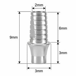Dentaltech Straumann BLX Compatible Ti Base - RB - Non Hex - 3