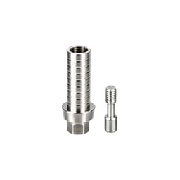Dentaltech Temporary Abutment RS ∅4.5mm X 20mm Anti-Rotational - Adin | Noris | MIS | AB Dental Implant Compatible (RS3411)
