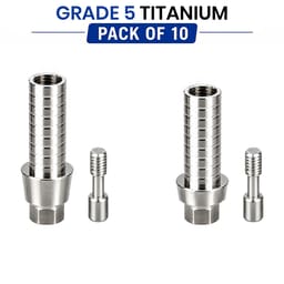 Dentaltech Temporary Abutment RS Anti-Rotational - Adin | Noris | MIS | AB Dental Implant Compatible