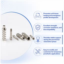  Dentaltech Temporary Abutments Regular - Osstem Implant Compatible - 4