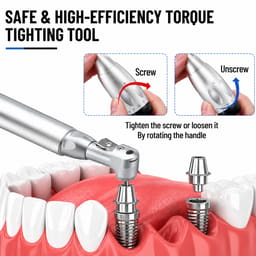 Dentaltech Torque Wrench Kit with 16 Drivers for Implant Surgery (Latch Type) - 7
