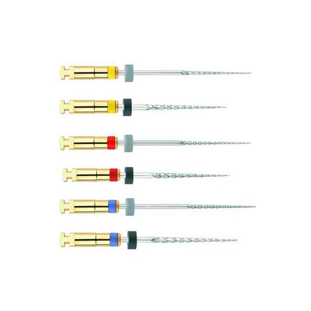 Micro Mega Hero Shaper Classic Rotary Assorted 21mm (Pack Of 6 Files - 1 Each Of 20, 25 And 30 In 4% And 6%)