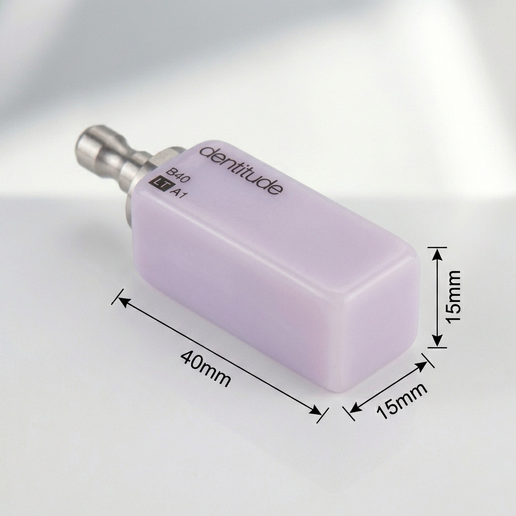 Dentitude Glass Ceramic CAD-CAM Blocks (40mm x 15mm x 15mm)
