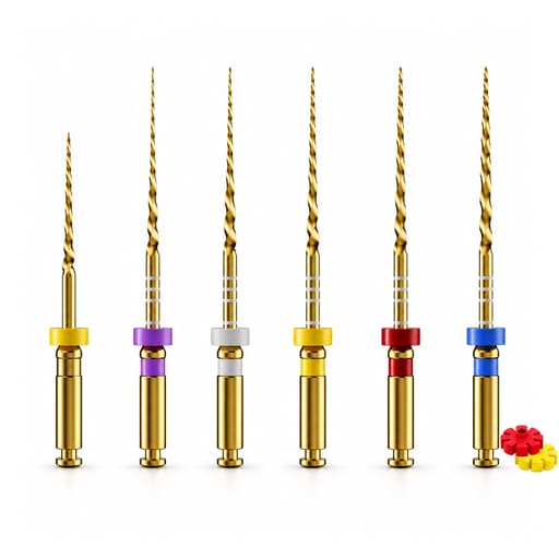 DentsMind InnoTaper NiTi Gold Rotary files - 25mm (Pack of 6)