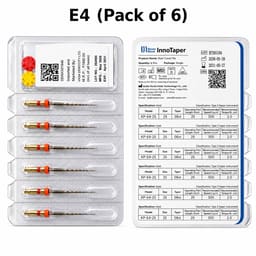 DentsMind InnoTaper NiTi Gold Rotary files - 25mm (Pack of 6) - 9