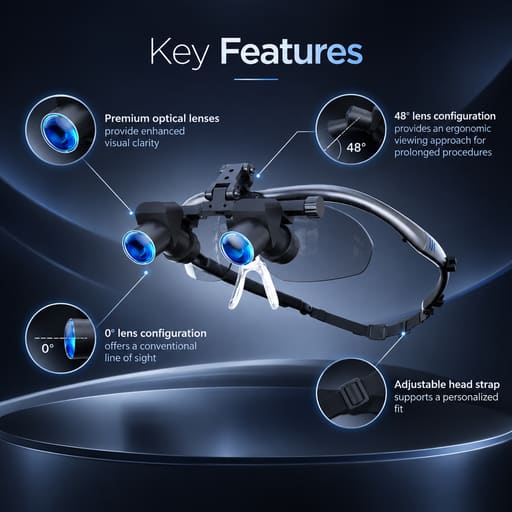 DentsMind Surgical Loupes (Working Distance 360–460mm)