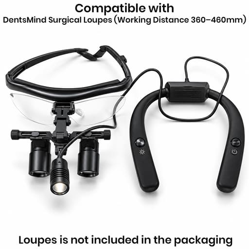 DentsMind TrueLux Wired Headlight For Surgical Loupes (HL002H)