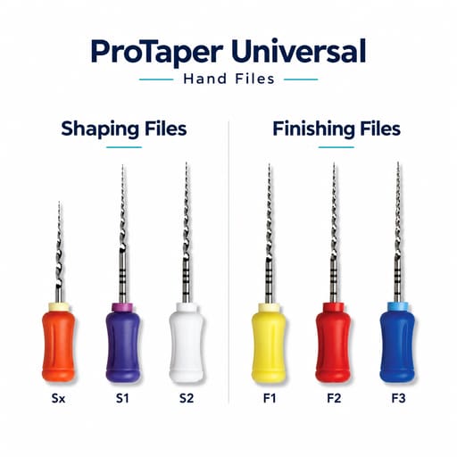 Dentsply Protaper Universal Hand Files 25mm
