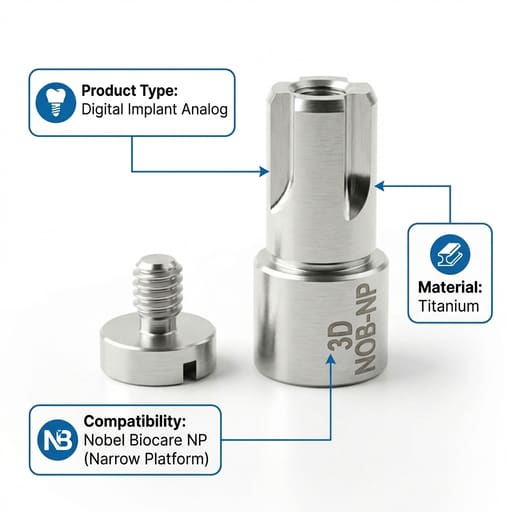 Dentaltech Digital Analog - Nobel Biocare NP Compatible