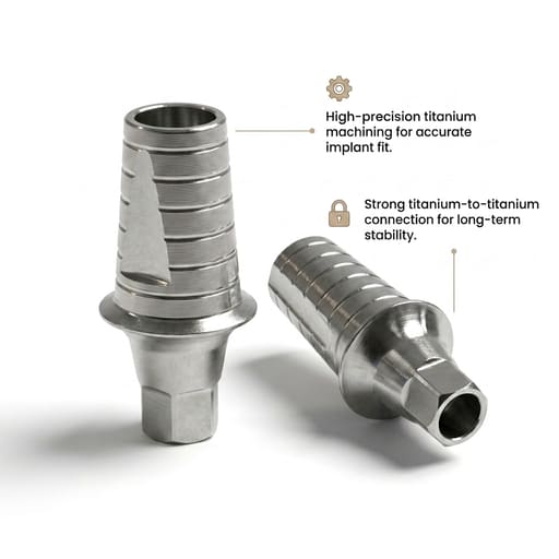 Dentaltech Osstem Compatible Ti Base - Mini