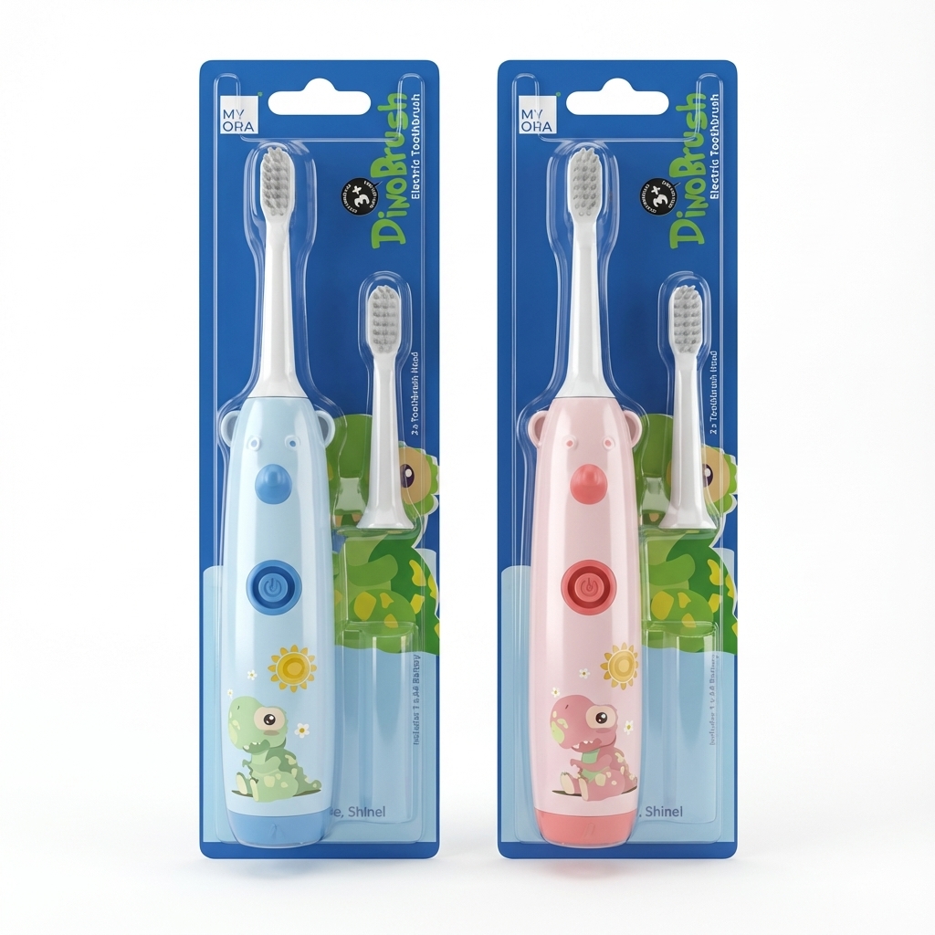 MyOra Dinobrush Battery Operated Electric Toothbrush For Kids