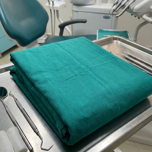 Surgical Gown Green Cloth (Washable/Autoclavable)