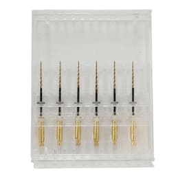Micro Mega Hero Gold Rotary Files -25mm 4% #17 (Pack of 6)