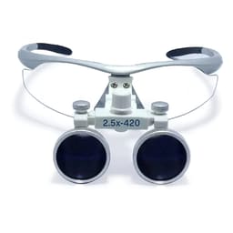 Endoking Dental Loupes 2.5x With Plastic Frame (Led HeadLight Free) -Silver