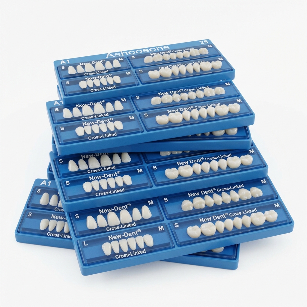 API Acrylic Teeth Sets - NewDent A1 (Pack of 4 Sets)