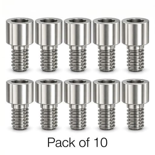 Mediden Nobel Biocare Implant Compatible Multi Unit Titanium Abutment Screw (NBMUS) (Pack of 10)