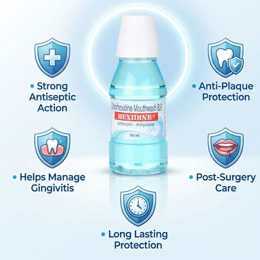 ICPA Hexidine Anti-fungal Mouthwash (Pack of 10)