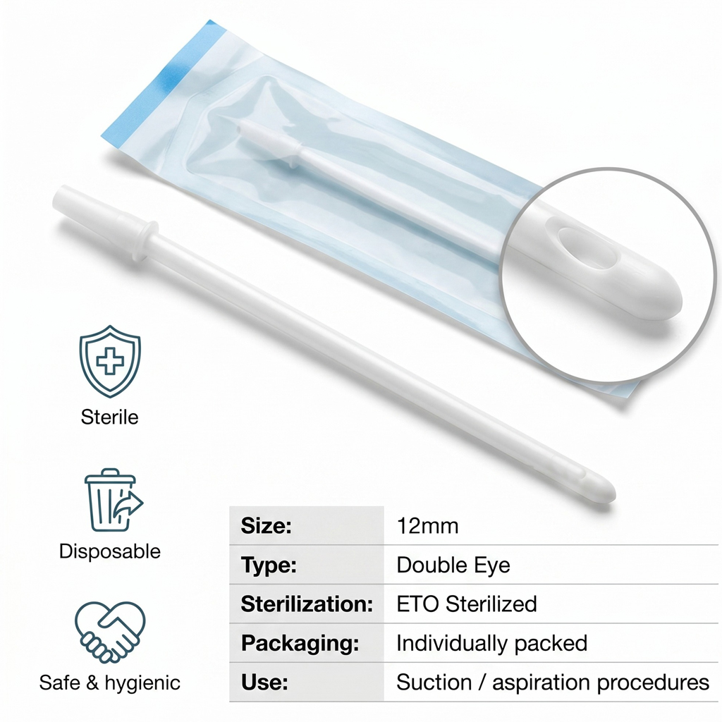 Anand Karman Type Cannulae -12mm (Double Eye) 10Pk