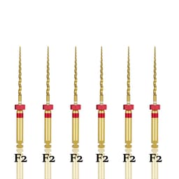 Endo Excellence Nano Gold Rotary Files -21mm F2 (Pack of 6)